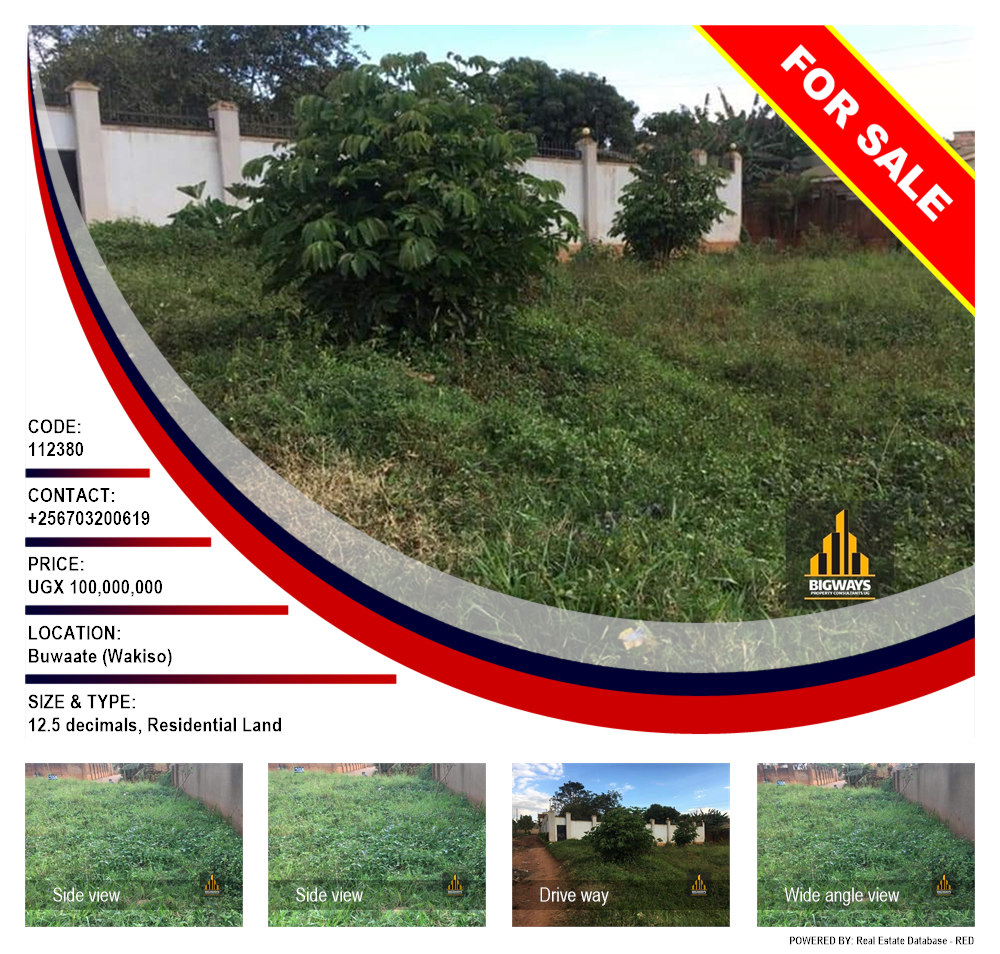 Residential Land  for sale in Buwaate Wakiso Uganda, code: 112380