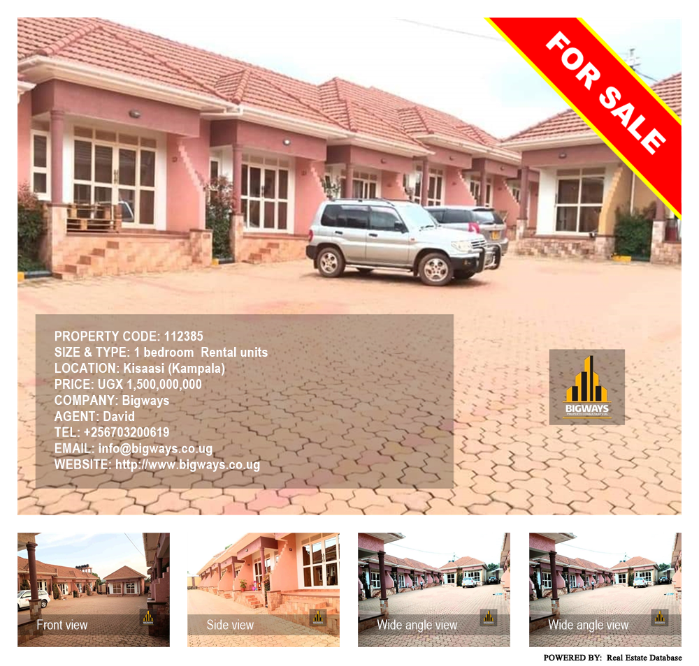 1 bedroom Rental units  for sale in Kisaasi Kampala Uganda, code: 112385