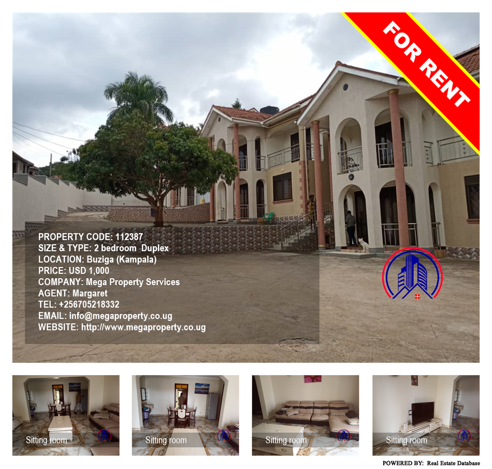 2 bedroom Duplex  for rent in Buziga Kampala Uganda, code: 112387