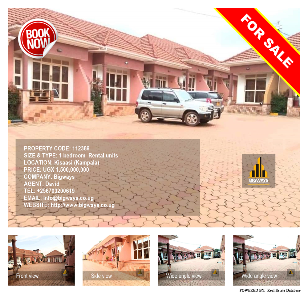 1 bedroom Rental units  for sale in Kisaasi Kampala Uganda, code: 112389