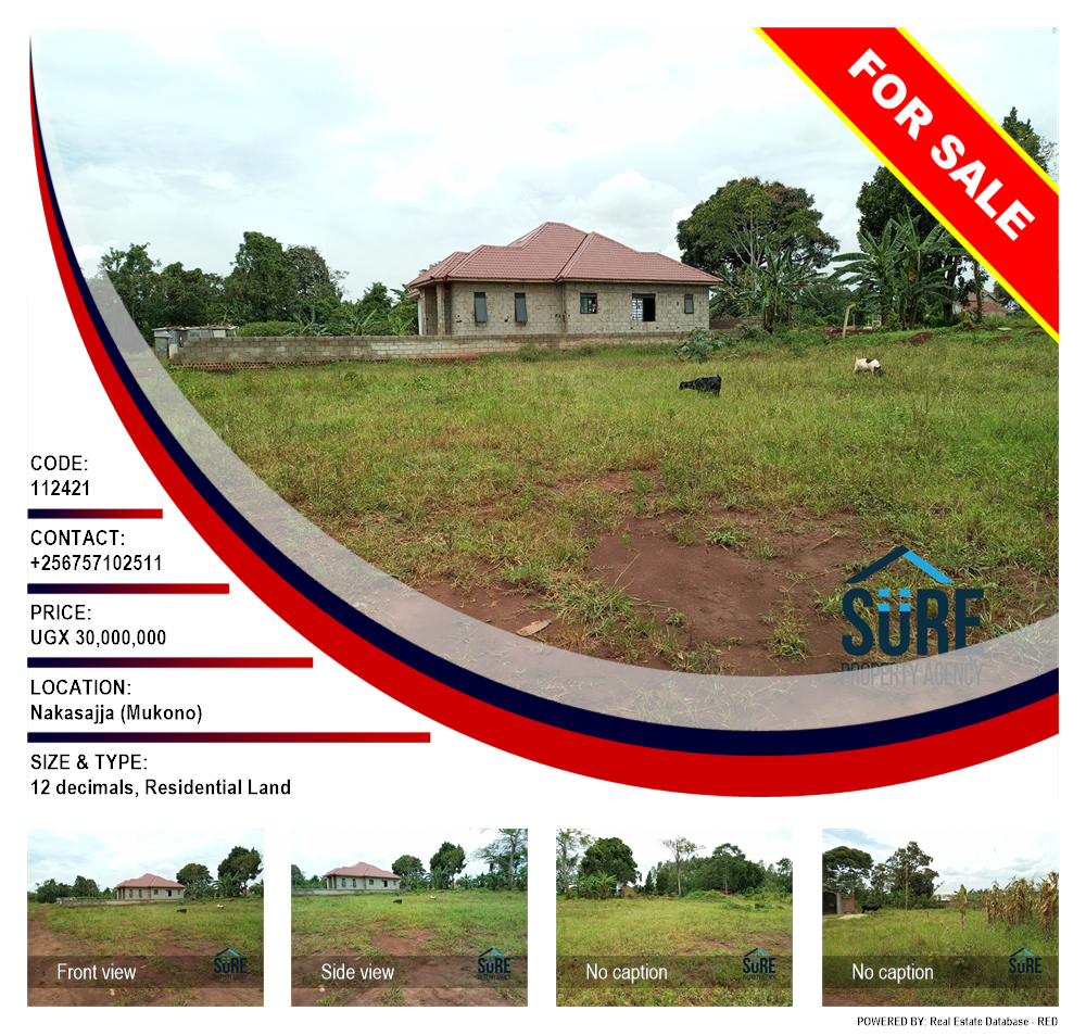 Residential Land  for sale in Nakassajja Mukono Uganda, code: 112421