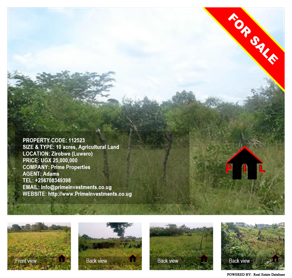 Agricultural Land  for sale in Ziloobwe Luweero Uganda, code: 112523