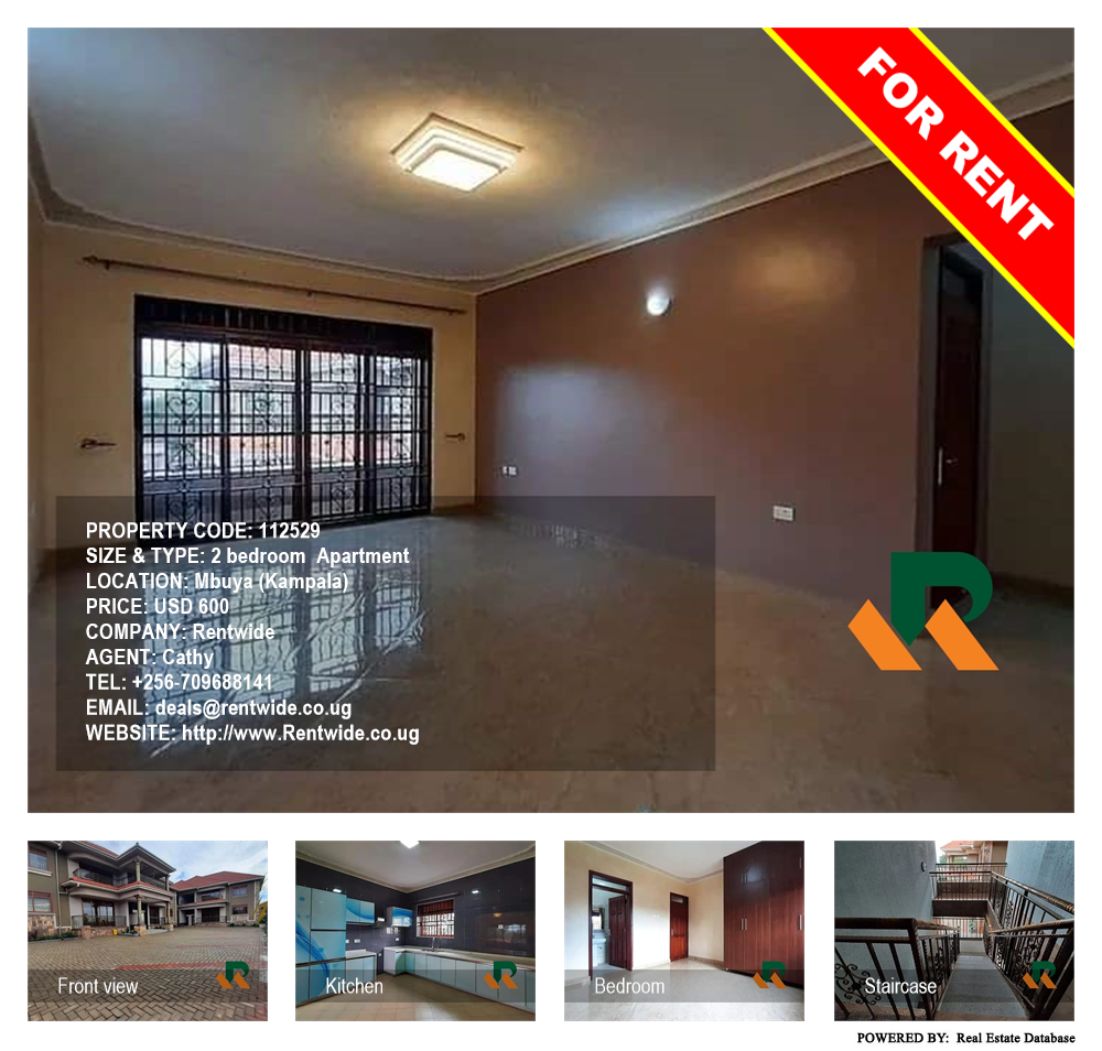 2 bedroom Apartment  for rent in Mbuya Kampala Uganda, code: 112529