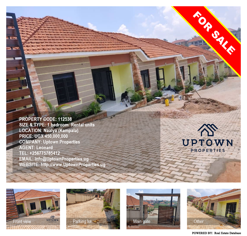 1 bedroom Rental units  for sale in Naalya Kampala Uganda, code: 112538