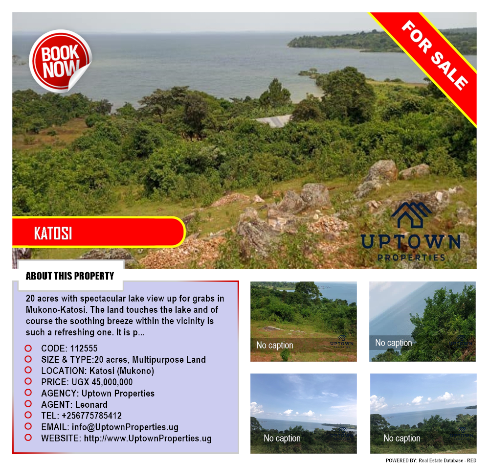 Multipurpose Land  for sale in Katosi Mukono Uganda, code: 112555