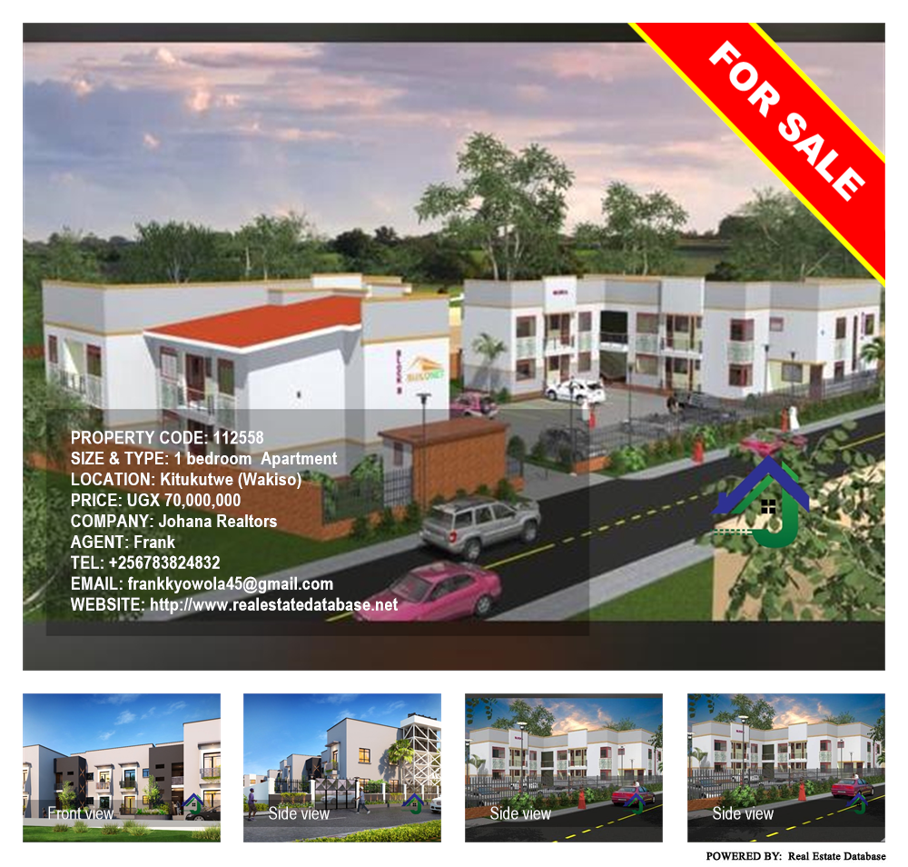 1 bedroom Apartment  for sale in Kitukutwe Wakiso Uganda, code: 112558