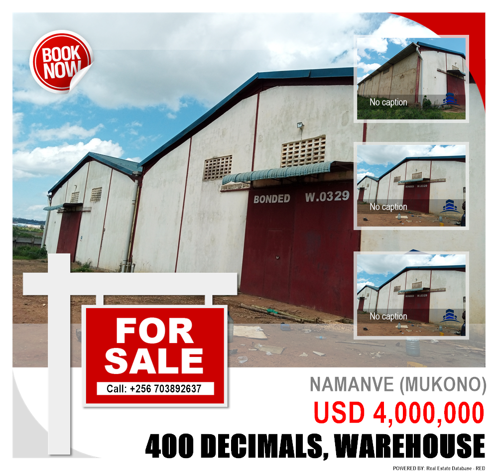 Warehouse  for sale in Namanve Mukono Uganda, code: 112559