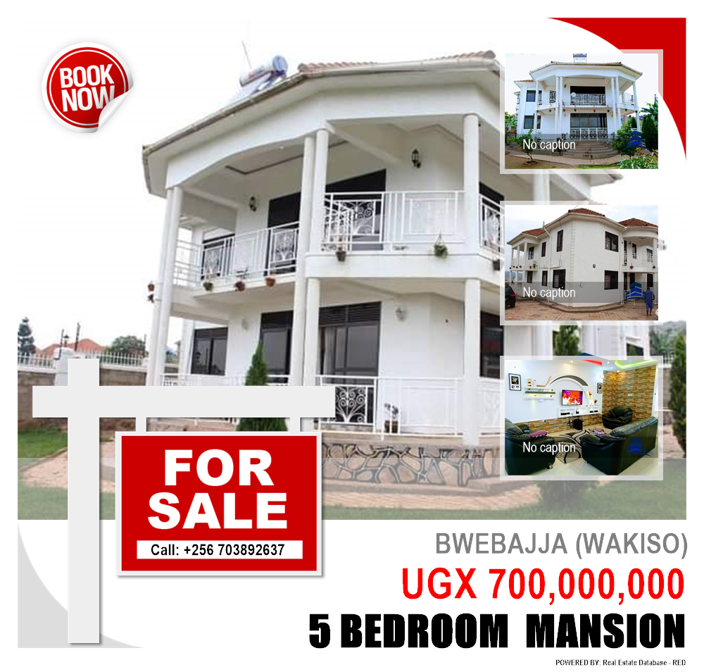 5 bedroom Mansion  for sale in Bwebajja Wakiso Uganda, code: 112563
