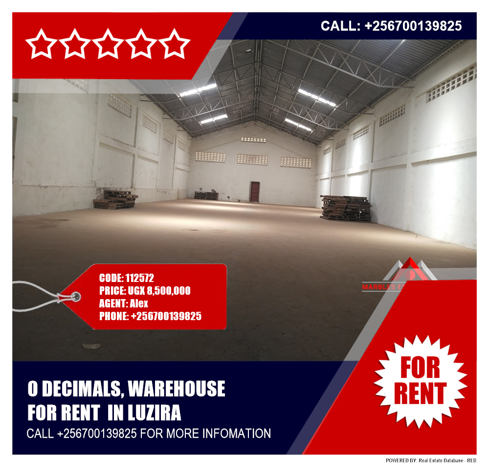 Warehouse  for rent in Luzira Kampala Uganda, code: 112572