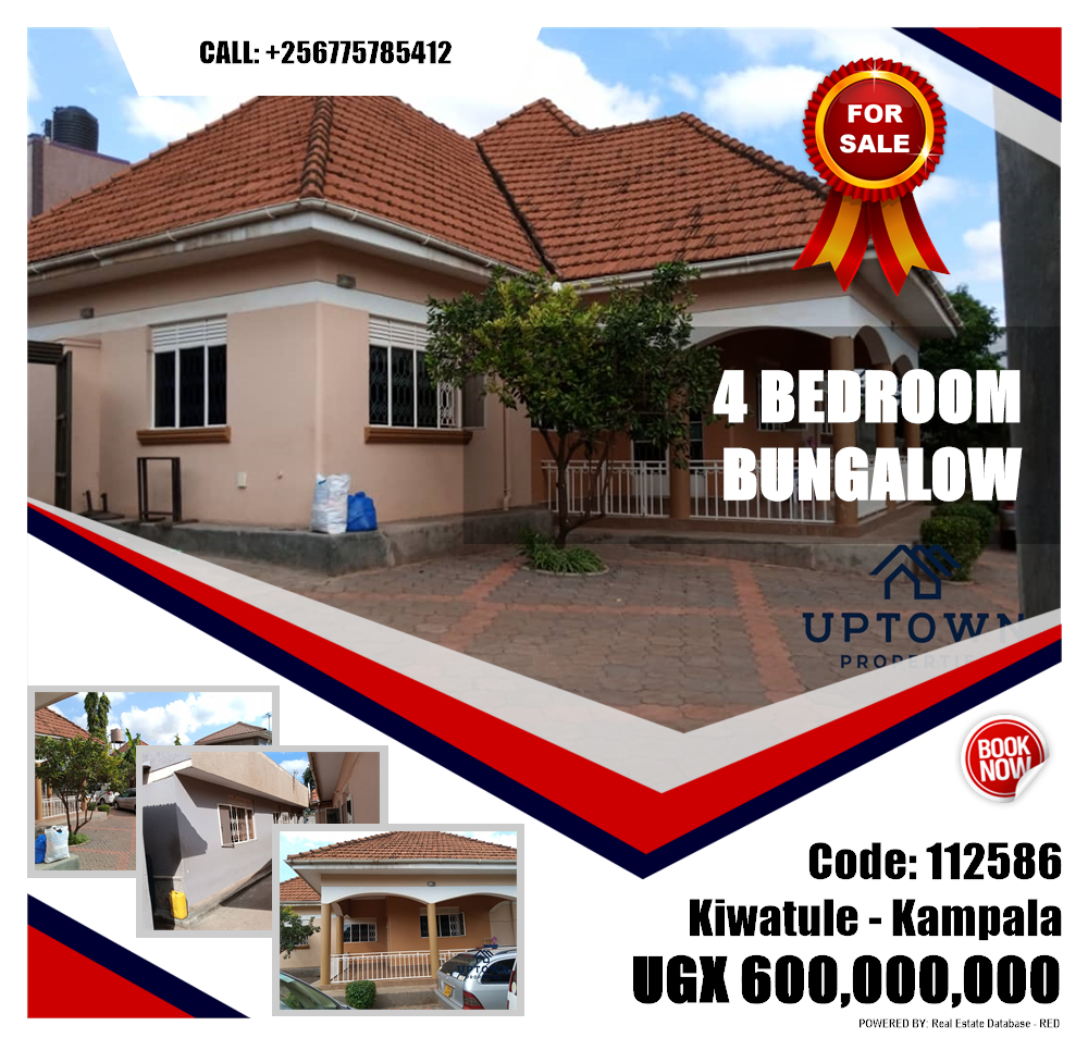 4 bedroom Bungalow  for sale in Kiwaatule Kampala Uganda, code: 112586