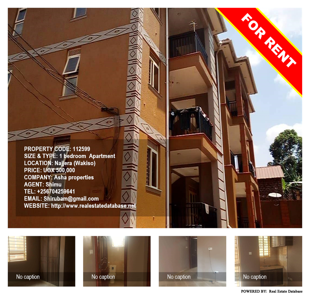 1 bedroom Apartment  for rent in Najjera Wakiso Uganda, code: 112599