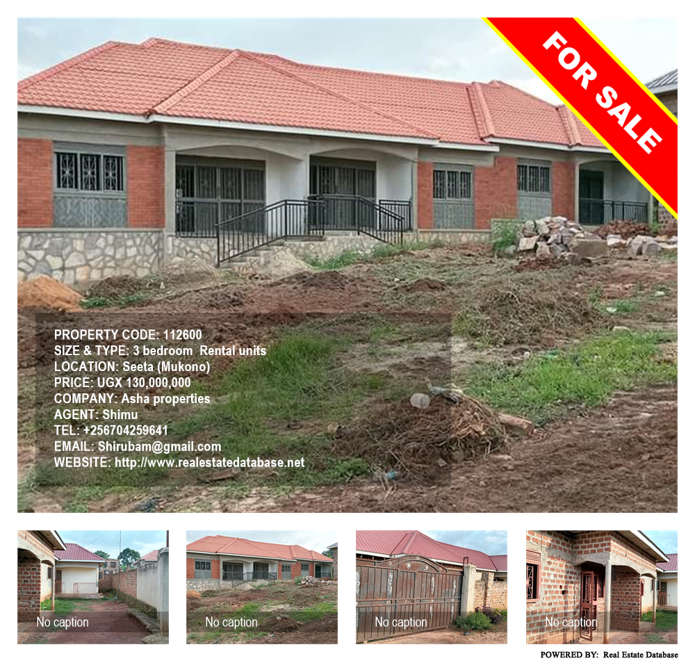 3 bedroom Rental units  for sale in Seeta Mukono Uganda, code: 112600