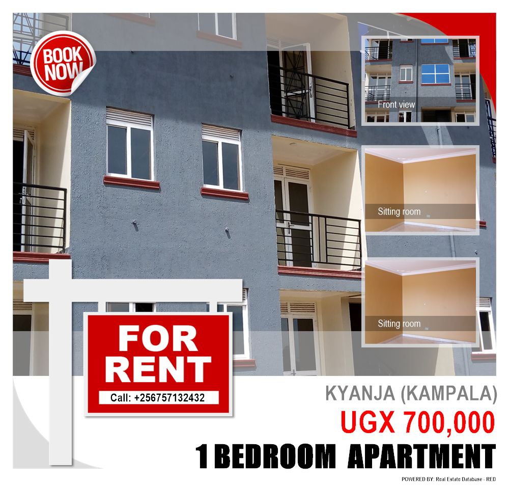 1 bedroom Apartment  for rent in Kyanja Kampala Uganda, code: 112604
