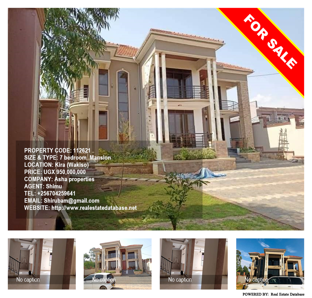 7 bedroom Mansion  for sale in Kira Wakiso Uganda, code: 112621