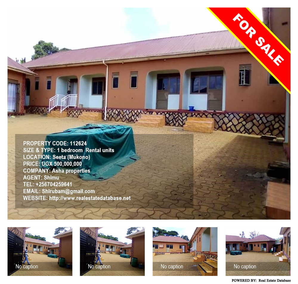 1 bedroom Rental units  for sale in Seeta Mukono Uganda, code: 112624