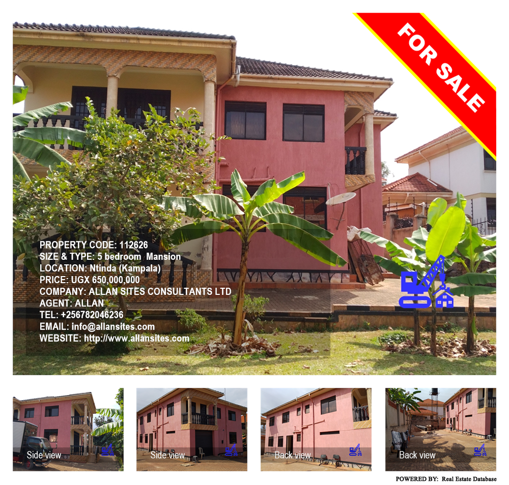 5 bedroom Mansion  for sale in Ntinda Kampala Uganda, code: 112626