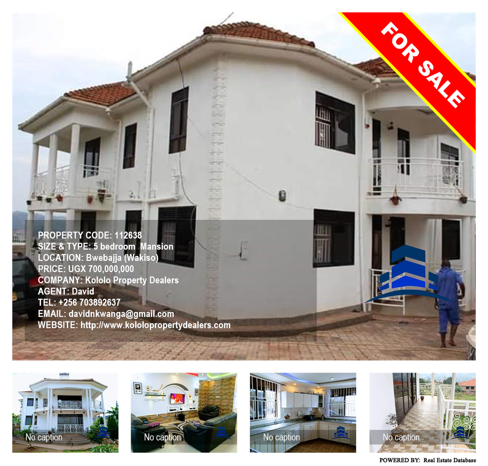 5 bedroom Mansion  for sale in Bwebajja Wakiso Uganda, code: 112638