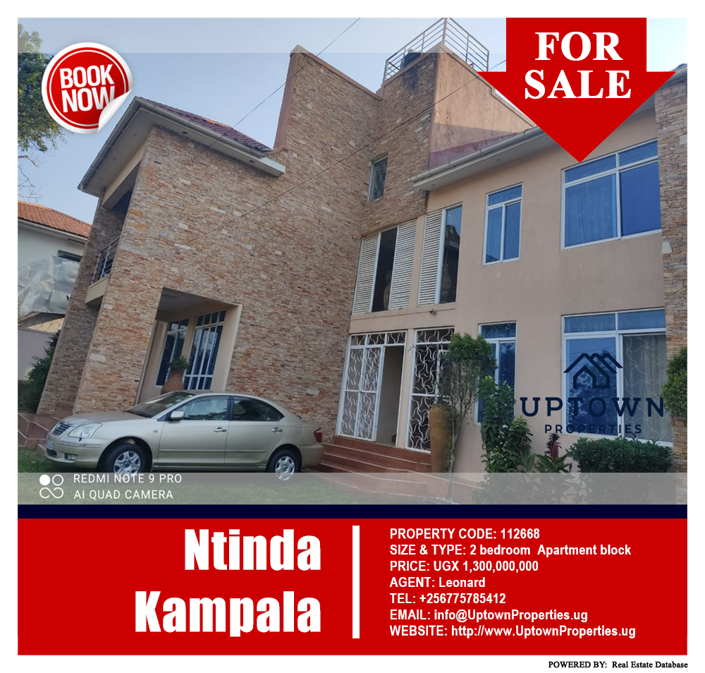 2 bedroom Apartment block  for sale in Ntinda Kampala Uganda, code: 112668