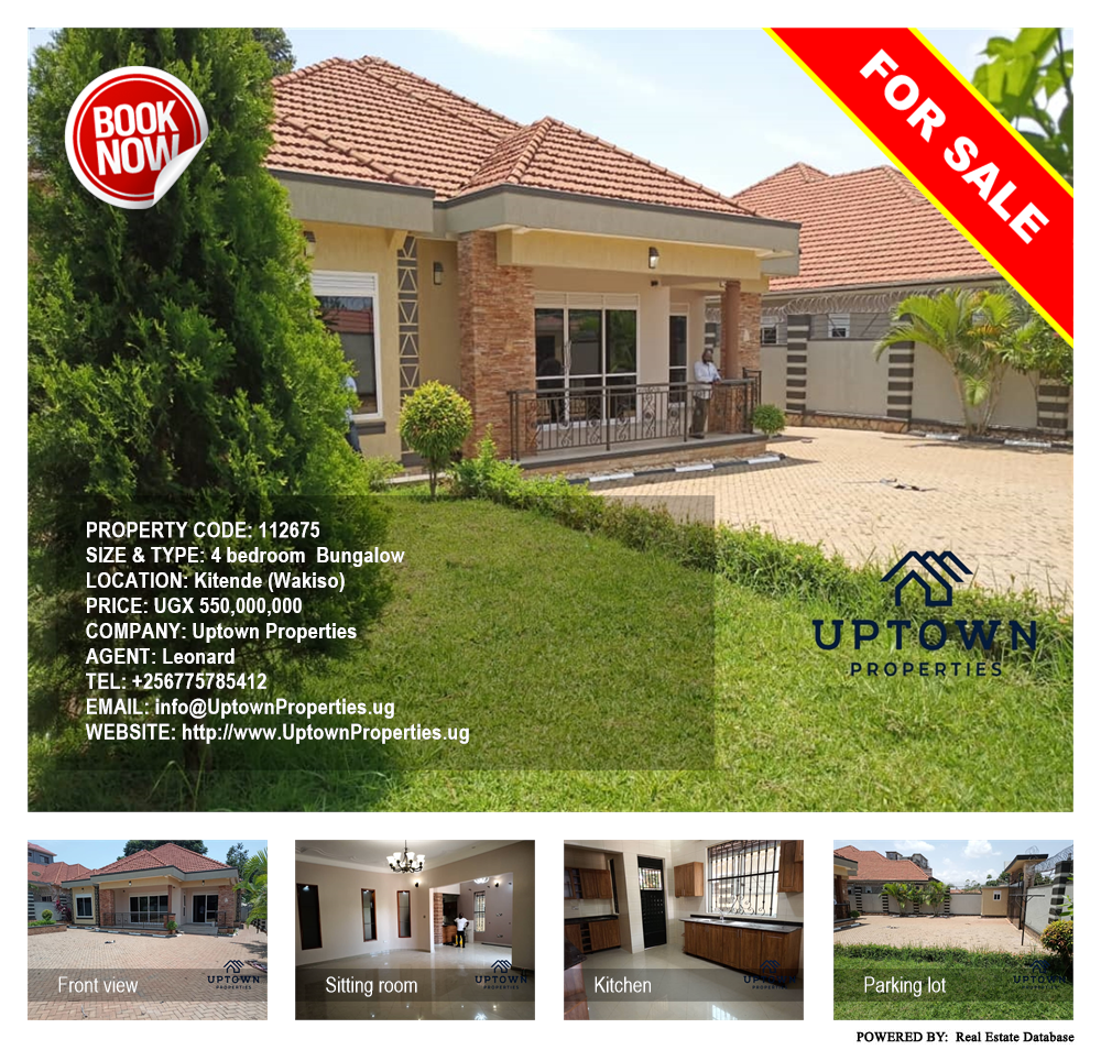 4 bedroom Bungalow  for sale in Kitende Wakiso Uganda, code: 112675