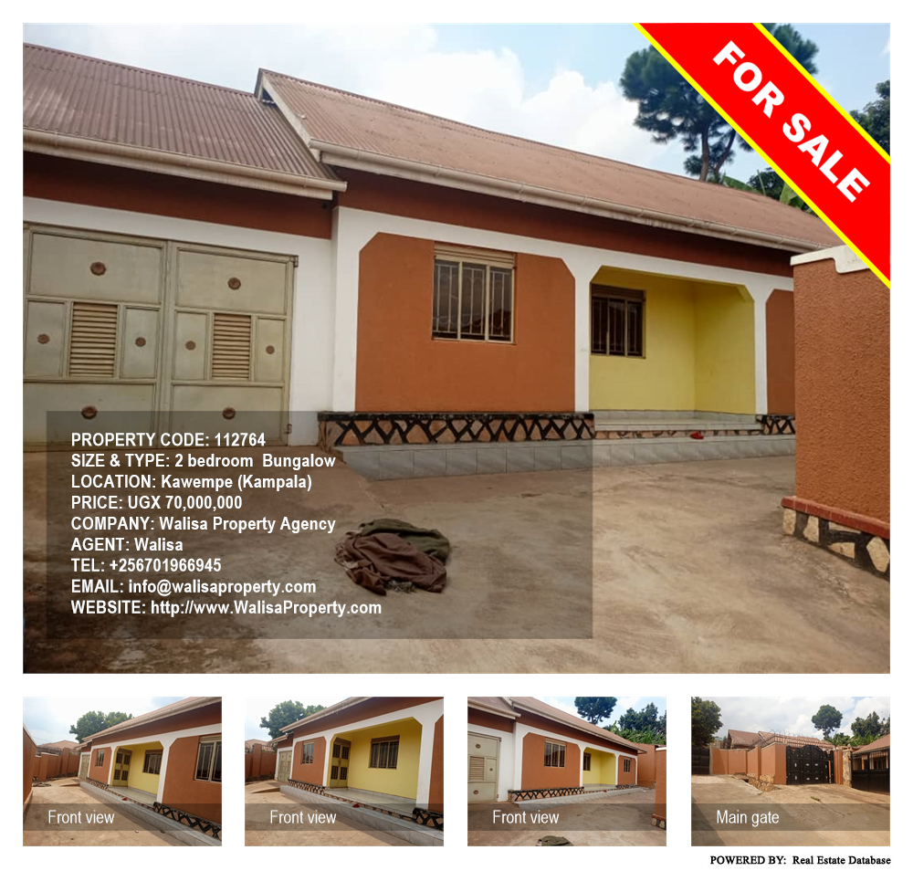 2 bedroom Bungalow  for sale in Kawempe Kampala Uganda, code: 112764