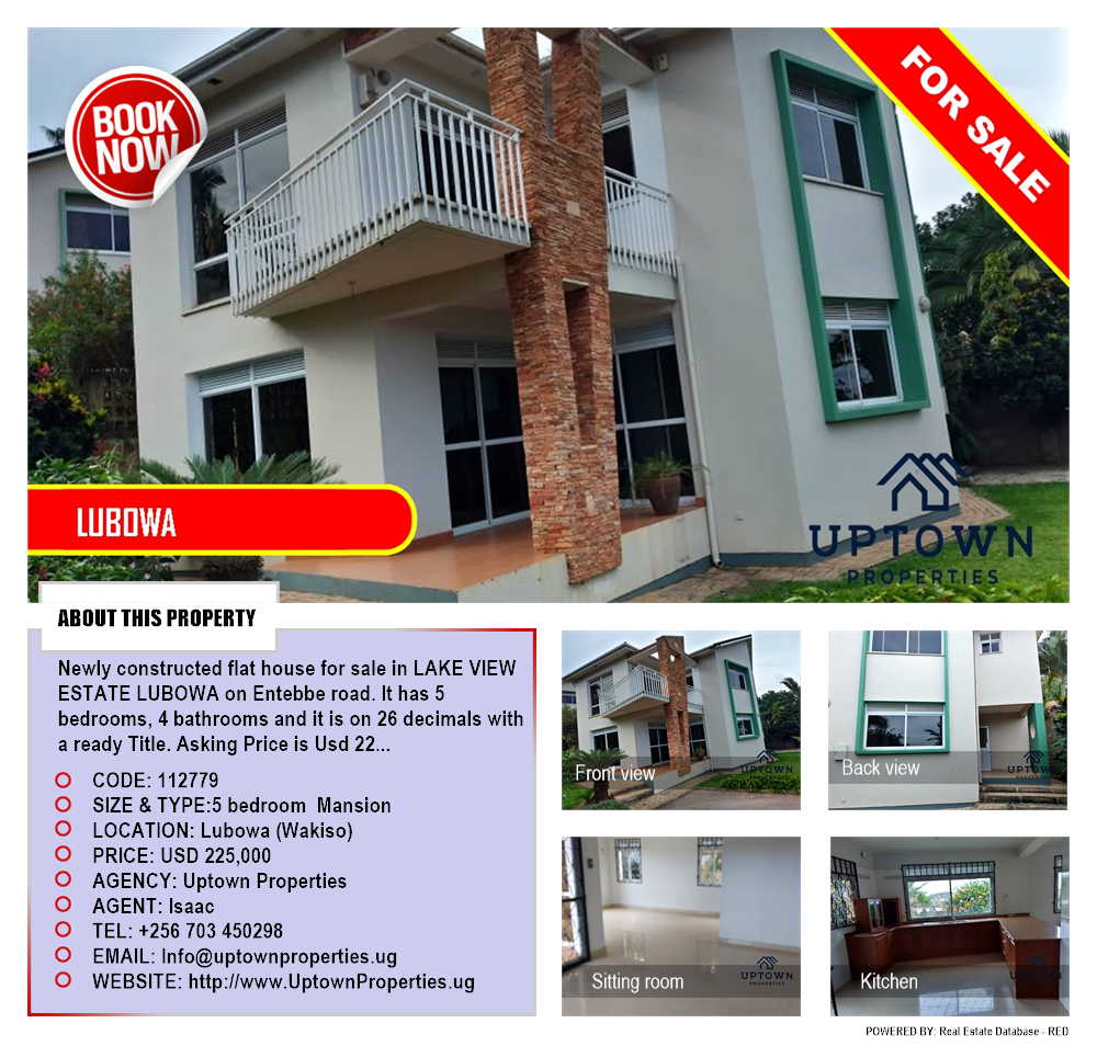 5 bedroom Mansion  for sale in Lubowa Wakiso Uganda, code: 112779