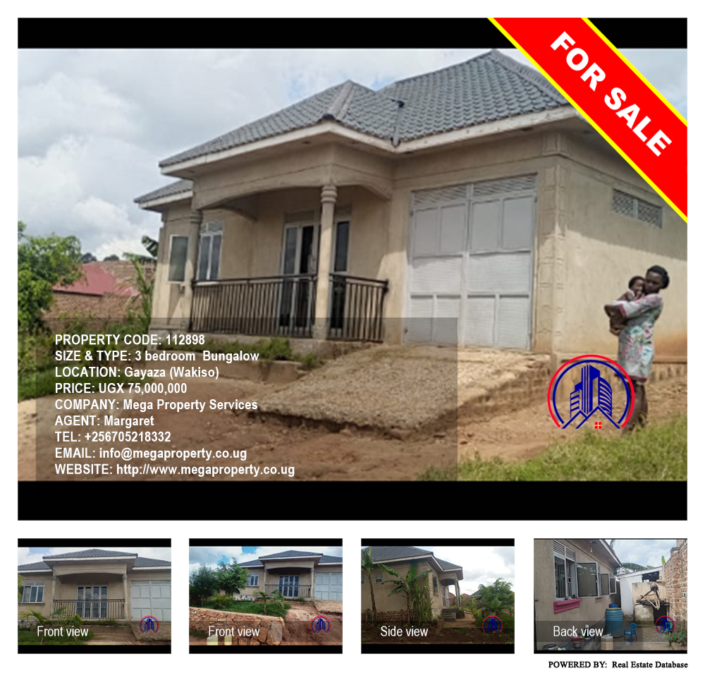 3 bedroom Bungalow  for sale in Gayaza Wakiso Uganda, code: 112898