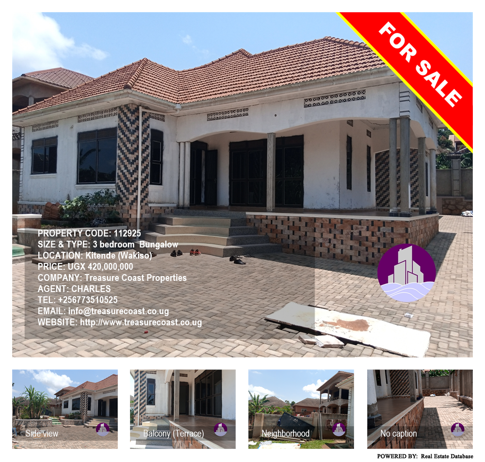 3 bedroom Bungalow  for sale in Kitende Wakiso Uganda, code: 112925