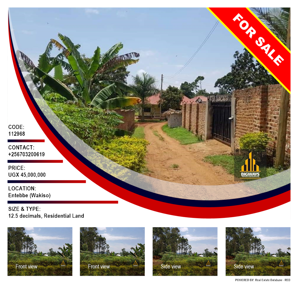 Residential Land  for sale in Entebbe Wakiso Uganda, code: 112968