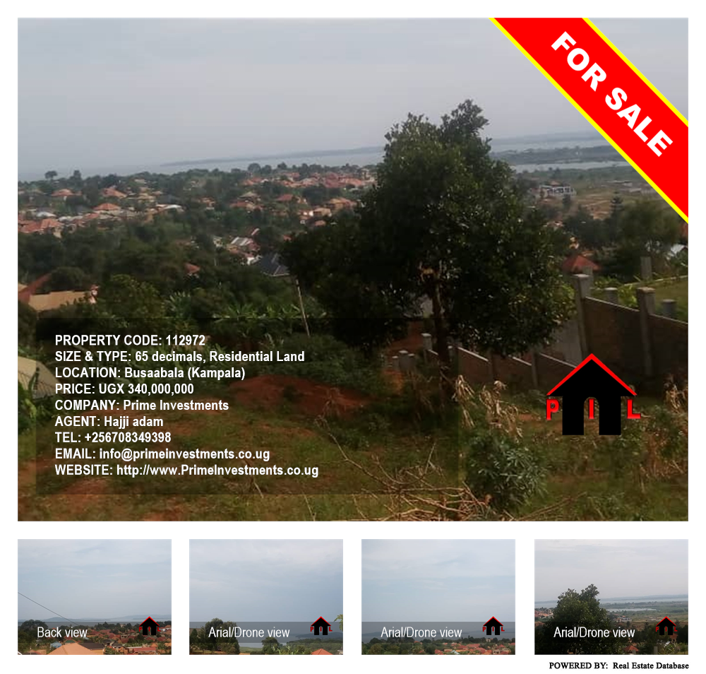 Residential Land  for sale in Busaabala Kampala Uganda, code: 112972