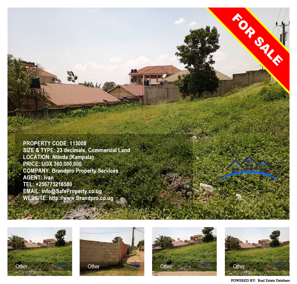 Commercial Land  for sale in Ntinda Kampala Uganda, code: 113008