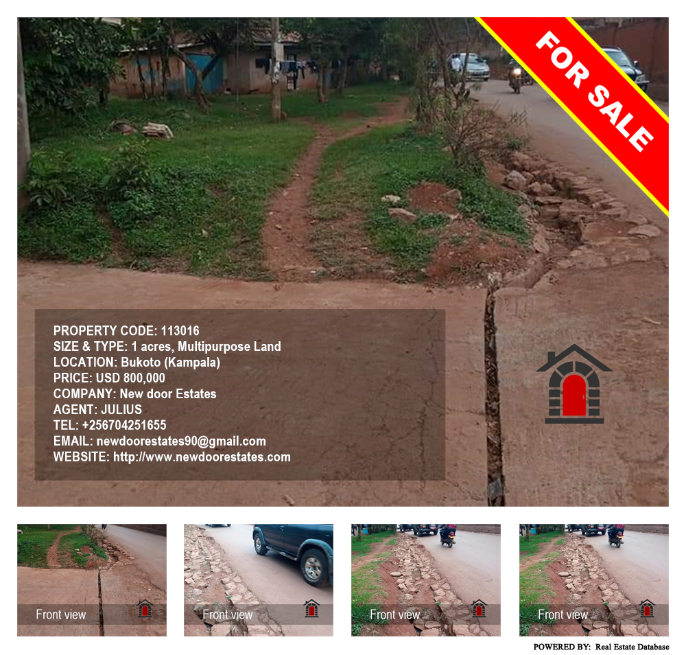 Multipurpose Land  for sale in Bukoto Kampala Uganda, code: 113016