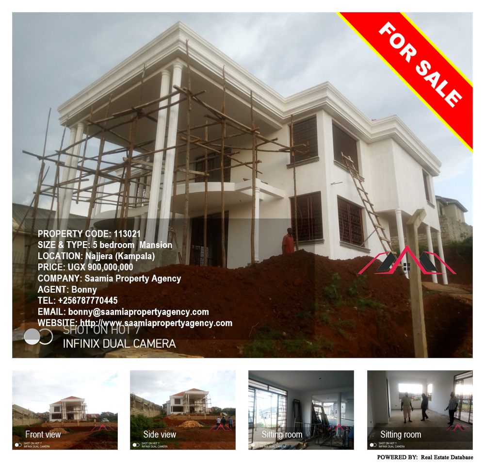 5 bedroom Mansion  for sale in Najjera Kampala Uganda, code: 113021