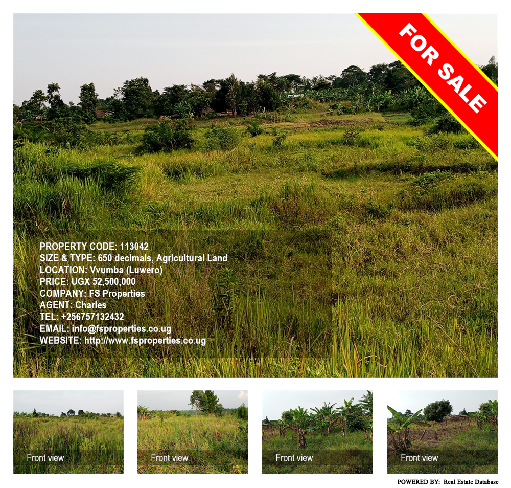 Agricultural Land  for sale in Vvumba Luweero Uganda, code: 113042