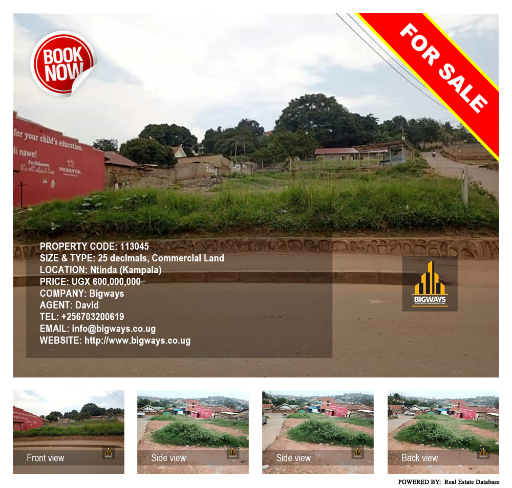 Commercial Land  for sale in Ntinda Kampala Uganda, code: 113045