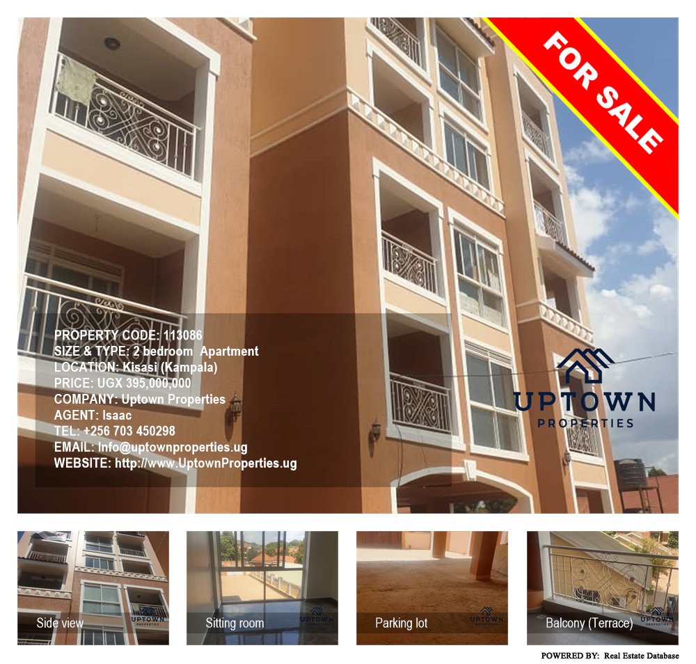 2 bedroom Apartment  for sale in Kisaasi Kampala Uganda, code: 113086