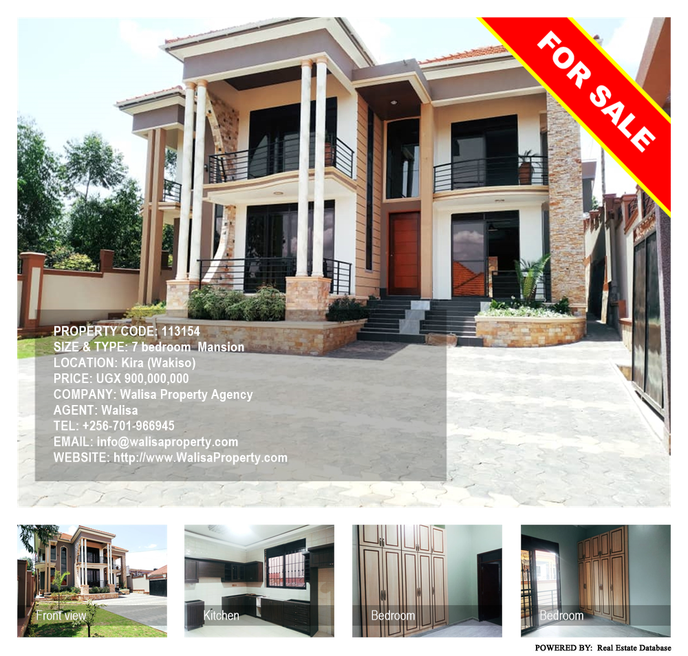 7 bedroom Mansion  for sale in Kira Wakiso Uganda, code: 113154