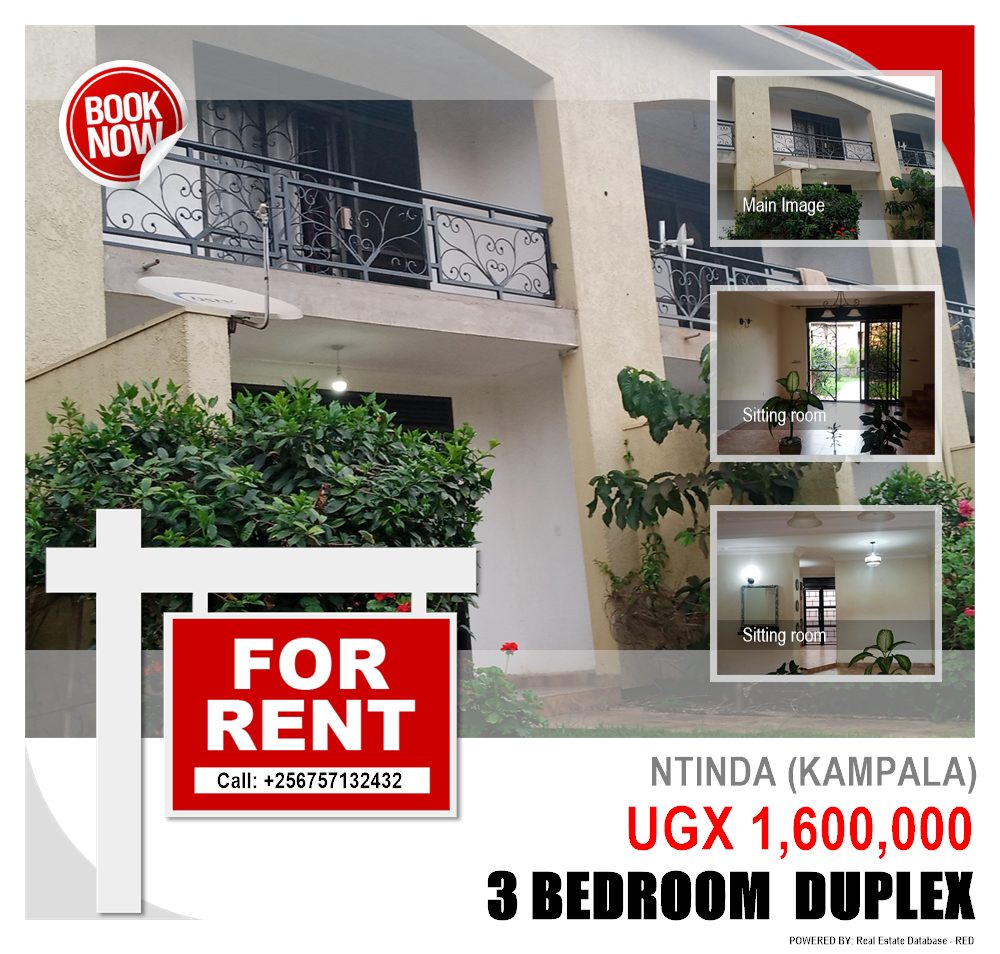 3 bedroom Duplex  for rent in Ntinda Kampala Uganda, code: 113203