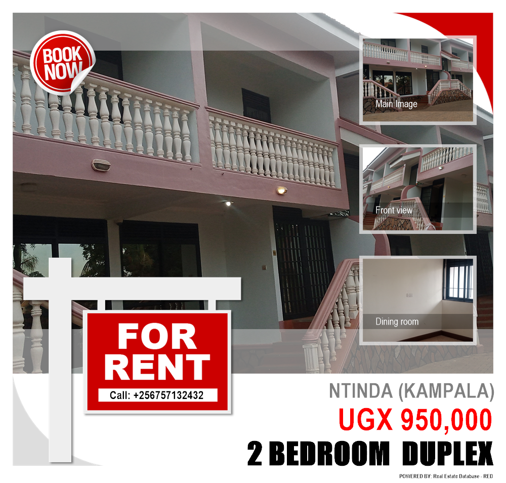 2 bedroom Duplex  for rent in Ntinda Kampala Uganda, code: 113204