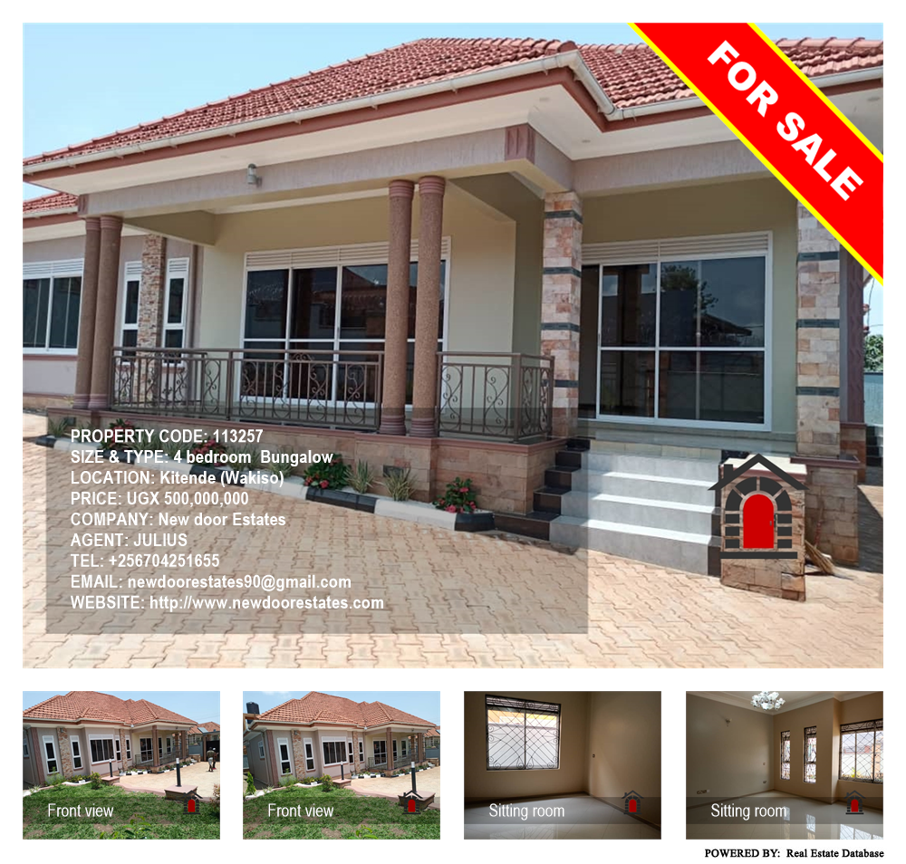 4 bedroom Bungalow  for sale in Kitende Wakiso Uganda, code: 113257