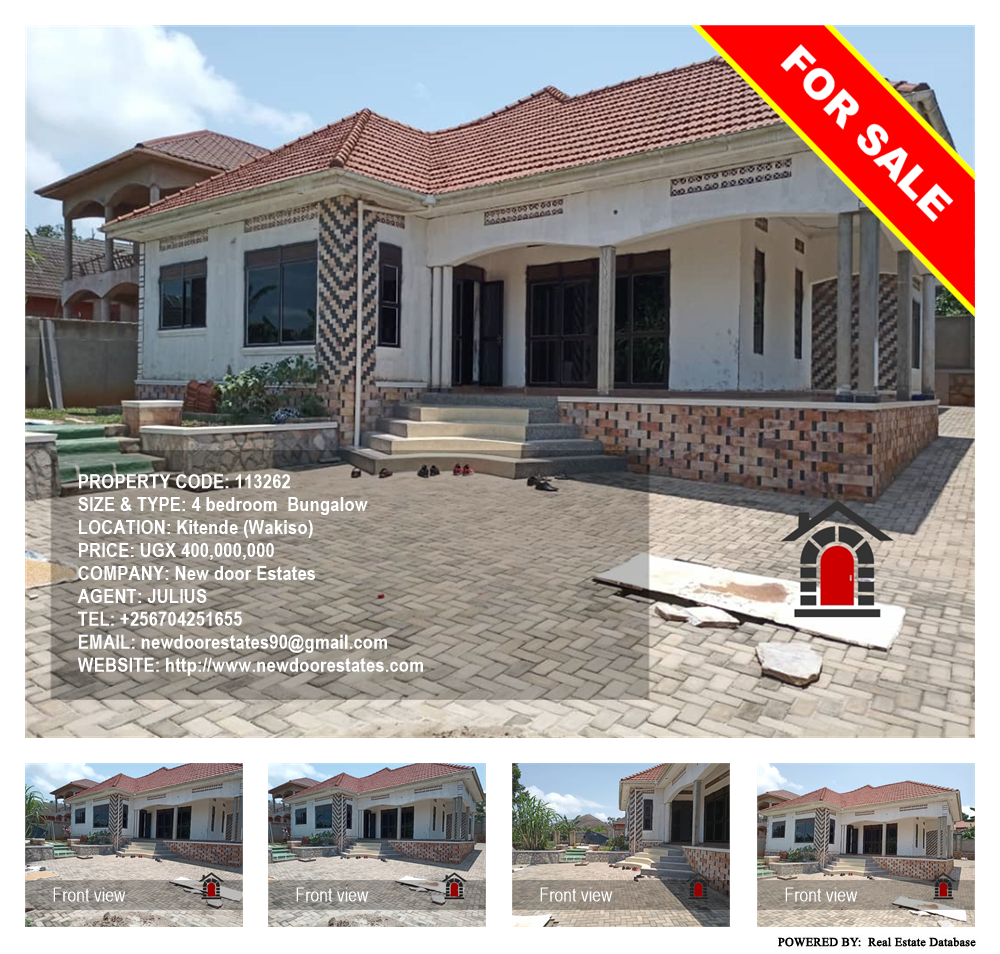 4 bedroom Bungalow  for sale in Kitende Wakiso Uganda, code: 113262