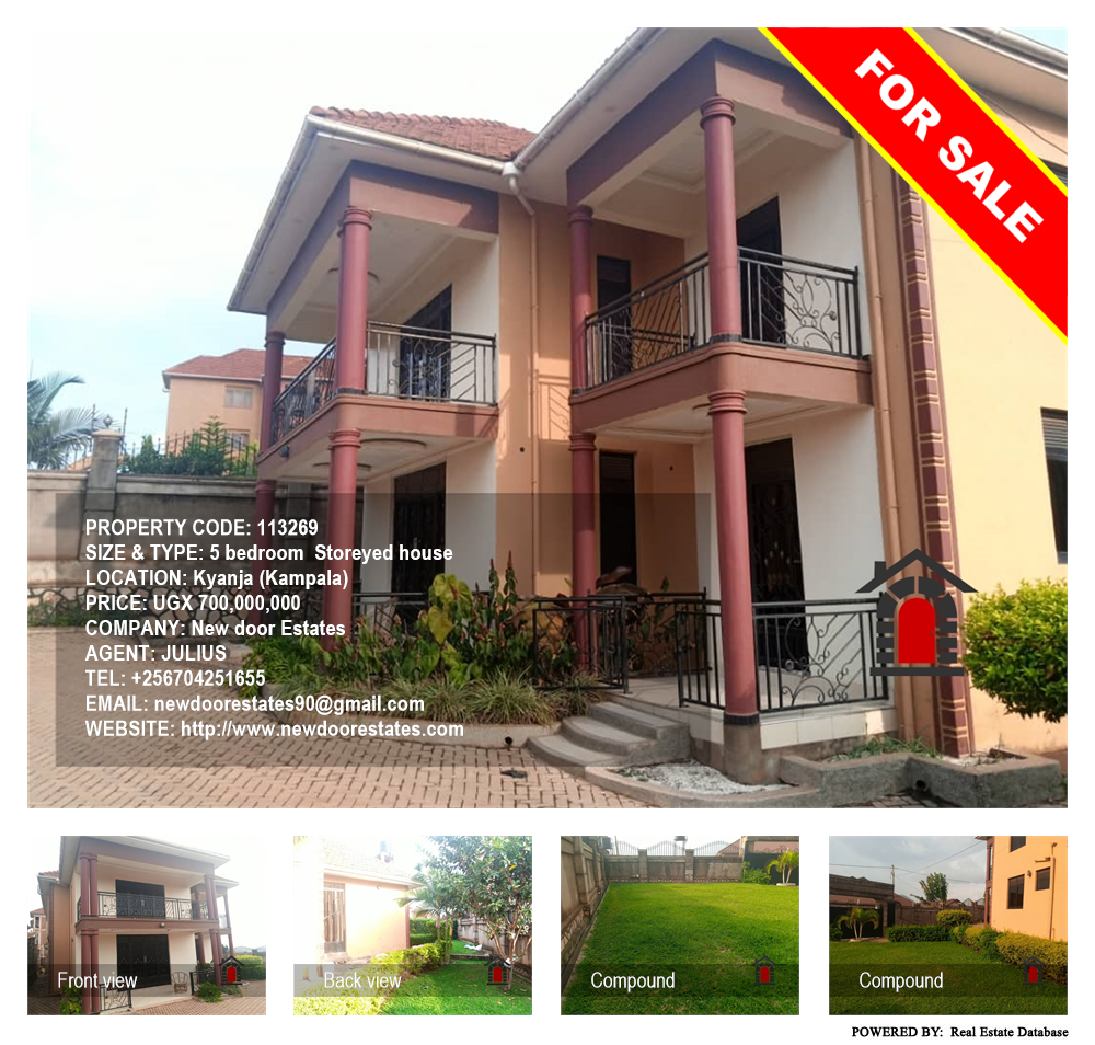 5 bedroom Storeyed house  for sale in Kyanja Kampala Uganda, code: 113269