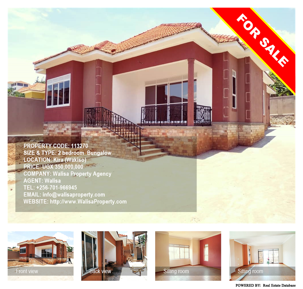 2 bedroom Bungalow  for sale in Kira Wakiso Uganda, code: 113270