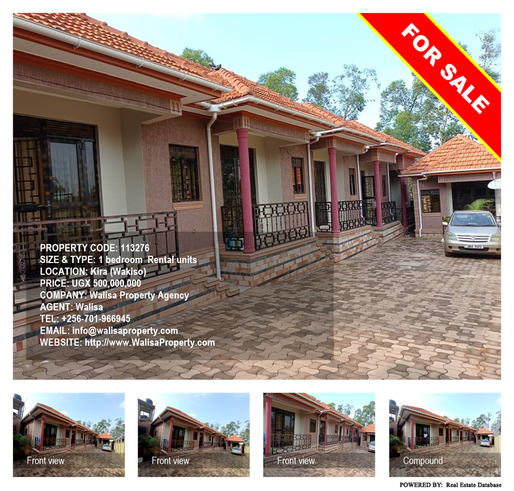 1 bedroom Rental units  for sale in Kira Wakiso Uganda, code: 113276