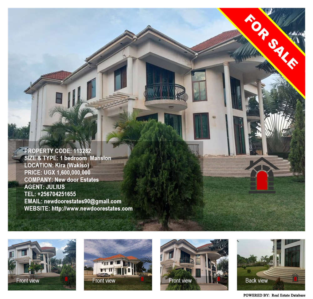 1 bedroom Mansion  for sale in Kira Wakiso Uganda, code: 113282
