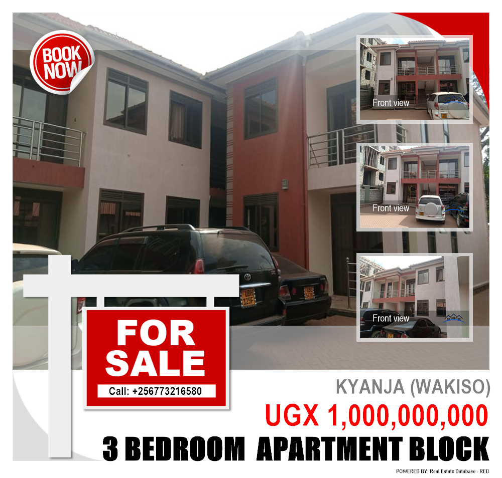 3 bedroom Apartment block  for sale in Kyanja Wakiso Uganda, code: 113323