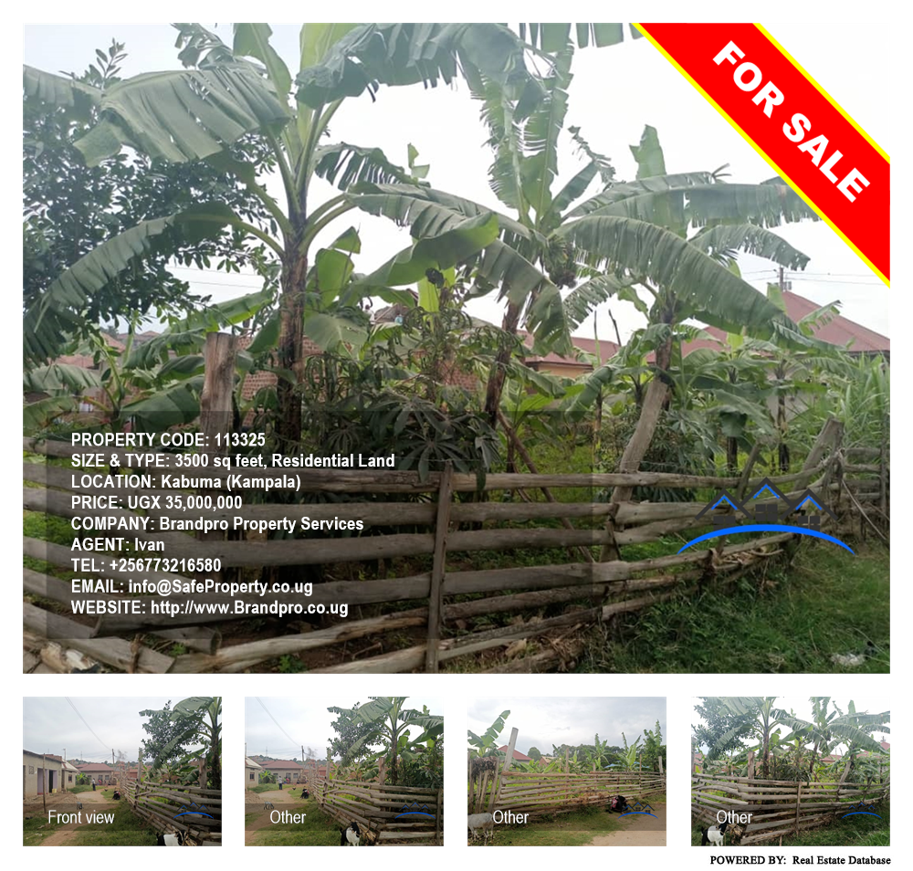 Residential Land  for sale in Kabuma Kampala Uganda, code: 113325