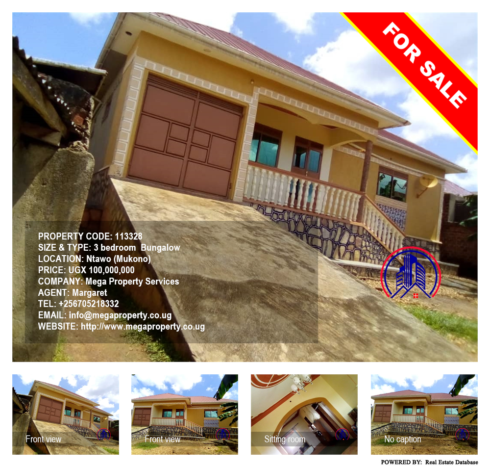 3 bedroom Bungalow  for sale in Ntawo Mukono Uganda, code: 113328