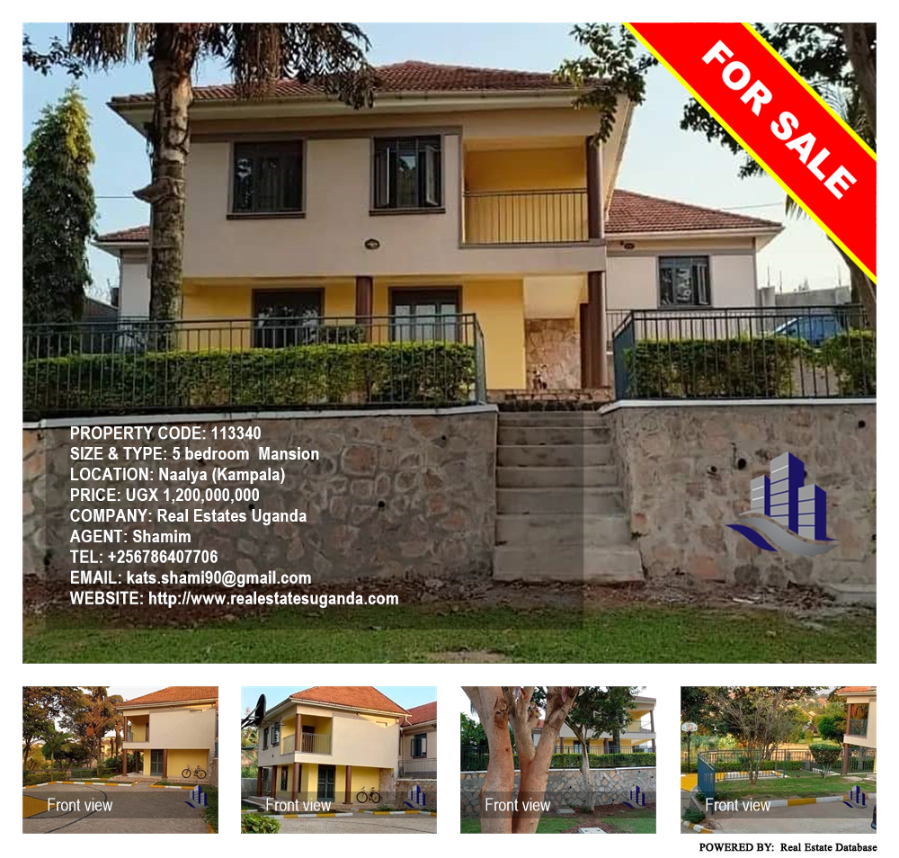 5 bedroom Mansion  for sale in Naalya Kampala Uganda, code: 113340
