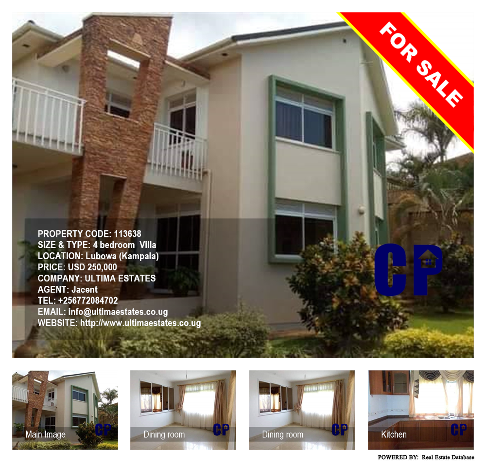 4 bedroom Villa  for sale in Lubowa Kampala Uganda, code: 113638