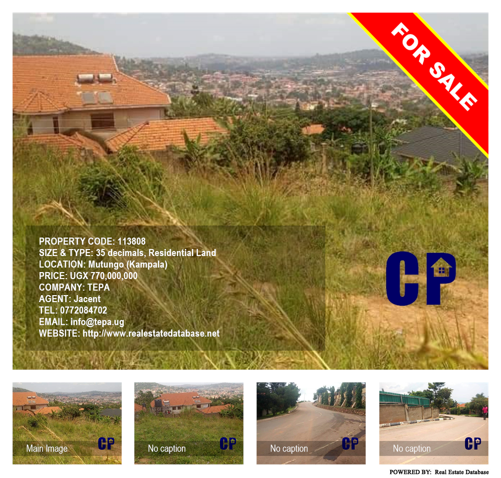 Residential Land  for sale in Mutungo Kampala Uganda, code: 113808